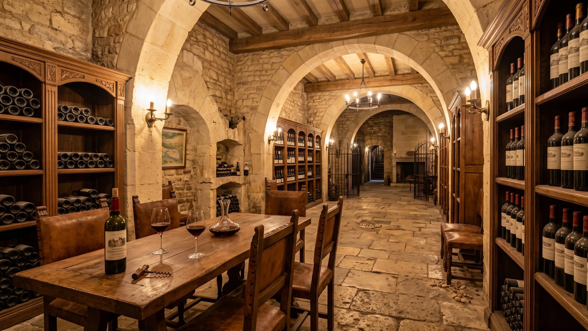 Inside the cellar — wines in ageing